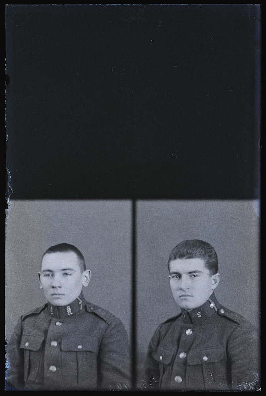 Sõdurite passipildid, (negatiiv ilmutatud 30.09.1927).