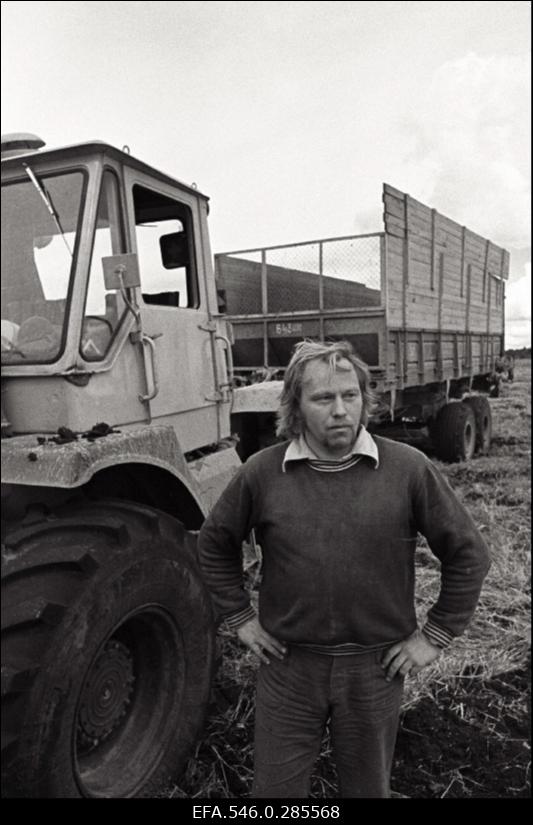 Silo tegemine Riisipere sovhoosis.