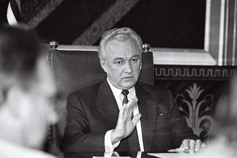 Eesti poliitiliste jõudude esindajate kohtumine Ülemnõukogu Presiidiumis.