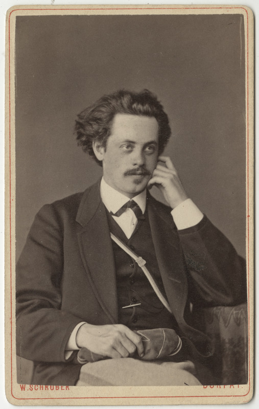 Korporatsioon "Estonia" liige Johannes Hörschelmann, portreefoto