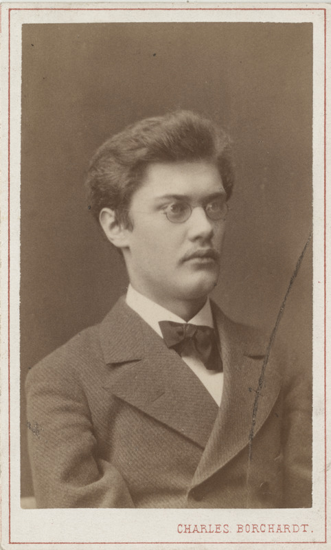 Korporatsioon "Estonia" liige Oskar Hoeppener, portreefoto