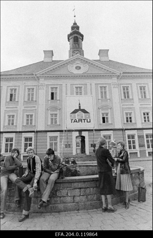 Vaade Tartu Raekojale.