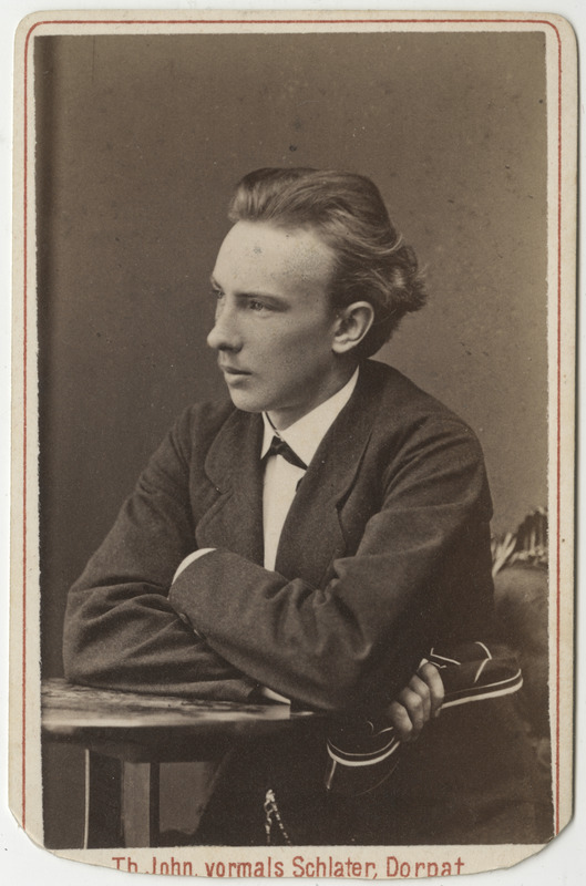 Korporatsioon "Estonia" liige Walter von Samson-Himmelstjerna, portreefoto