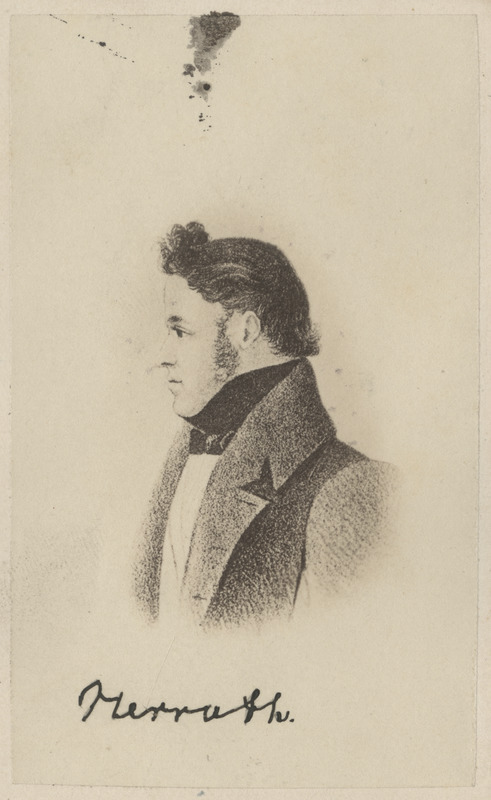 Korporatsiooni "Livonia" vilistlane Wilhelm Herrath, repro portreejoonistusest