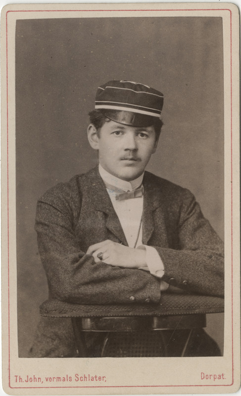 Korporatsiooni "Livonia" liige parun Carl Ungern-Sternberg, portreefoto