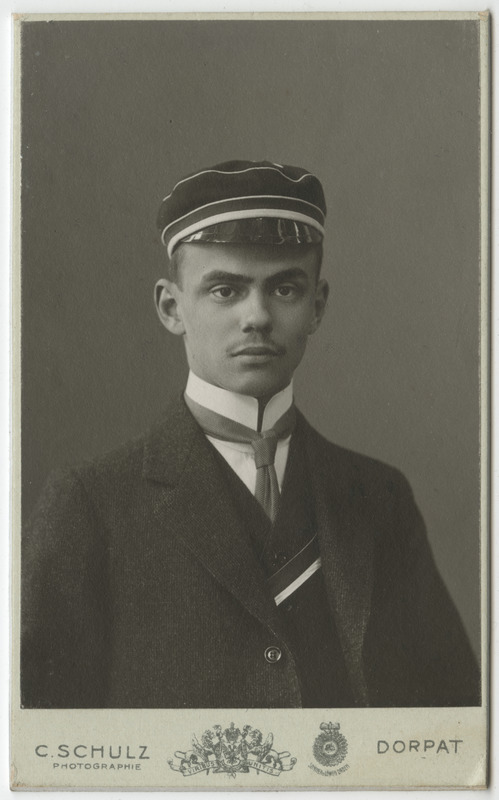 Korporatsiooni "Livonia" liige Leo von Middendorff, portreefoto