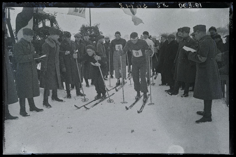 Üleriiklikud politsei- ja kaitsejõudude suusavõistlused Viljandis, (negatiiv ilmutatud 22.02.1931).