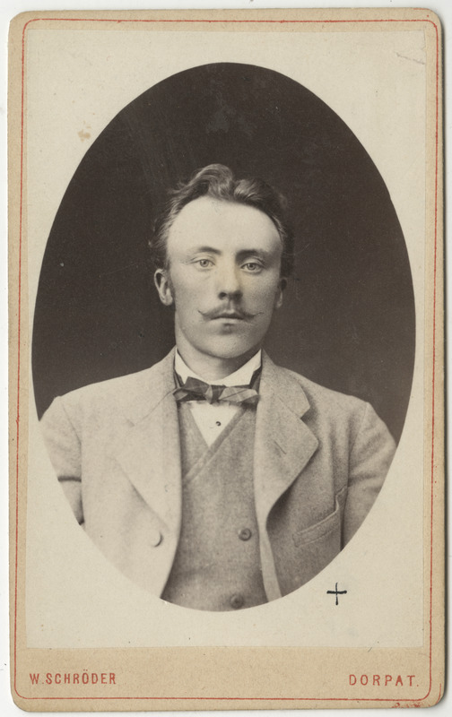 Arvatavasti korporatsioon "Estonia" liige Arnold Knüpffer, portreefoto