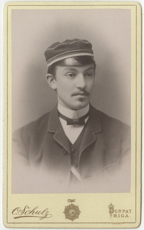 Korporatsioon "Estonia" liige Ernst Hörschelmann, portreefoto