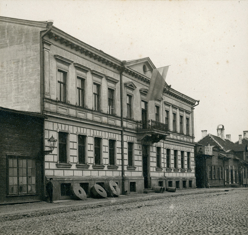 Korporatsiooni Sakala konvendihoone Faure majas Holmi tn 12 aastatel 23.03.1909.-02.04.1910.