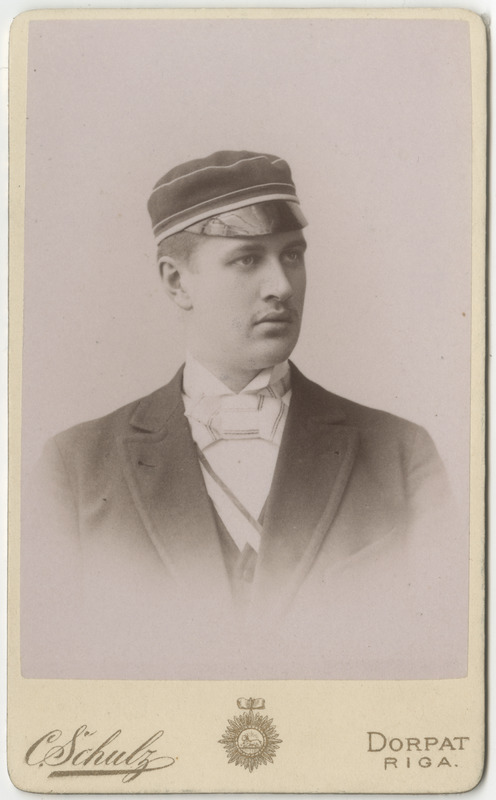 Korporatsioon "Estonia" liige parun Bernhard Maydell, portreefoto