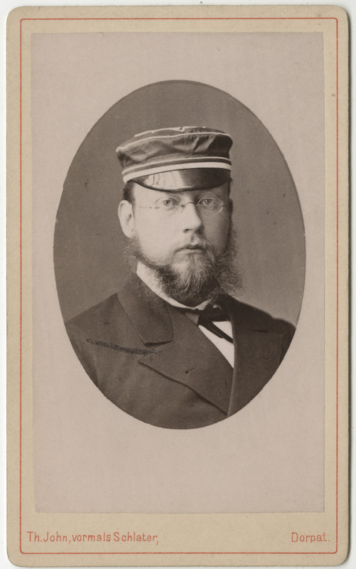 Korporatsioon "Estonia" liige krahv Michael Sollogub, portreefoto