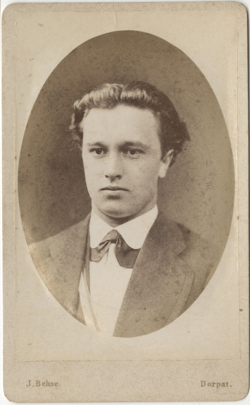 Korporatsioon "Estonia" liige Otto Benecke, portreefoto