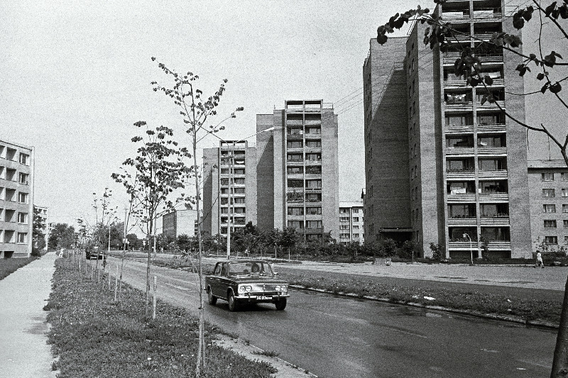 Vaade elamutele Kreenholmi tänavas Narvas.