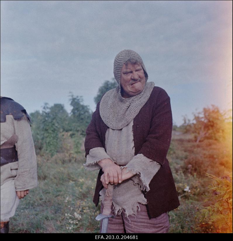 Ilmar Tammur sõjamehena Tallinnfilmi mängufilmis "Hundiseaduse aegu".