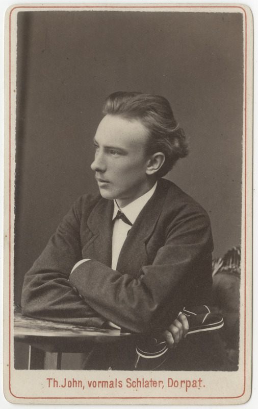 Korporatsioon "Estonia" liige Walter von Samson-Himmelstjerna, portreefoto