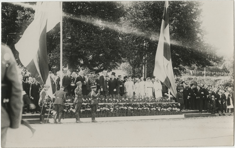 Rootsi kuningas Gustav V visiidil Eestis 27.-29.06.1929, Kaitseliidu paraad Vabaduse platsil
