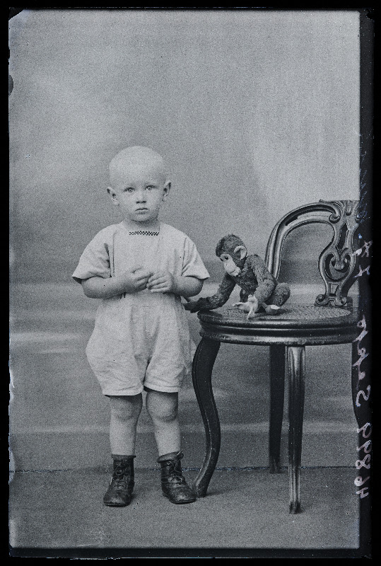 Väike poiss mänguahviga, (foto tellija Sepp).