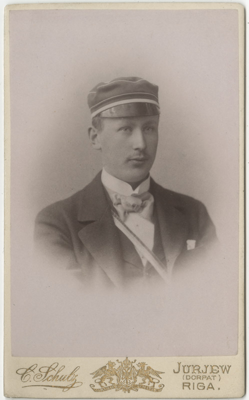Korporatsioon "Estonia" liige Ernst von Krause, portreefoto