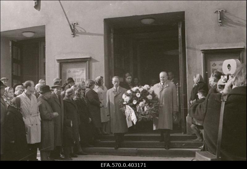 Helilooja Enn Võrgu matusetalitus.