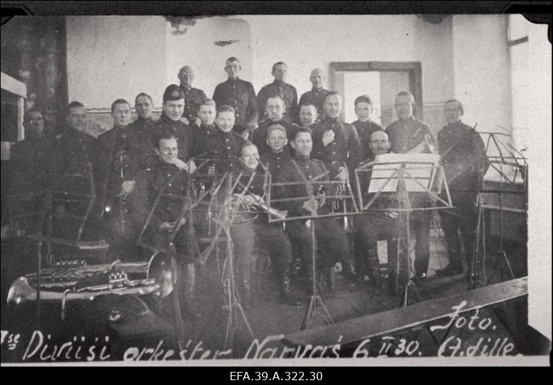 I Diviisi orkester [asutatud 23.jaanuar 1919.a.], orkestri koosseis, XX aastapäeva tähistamine.
