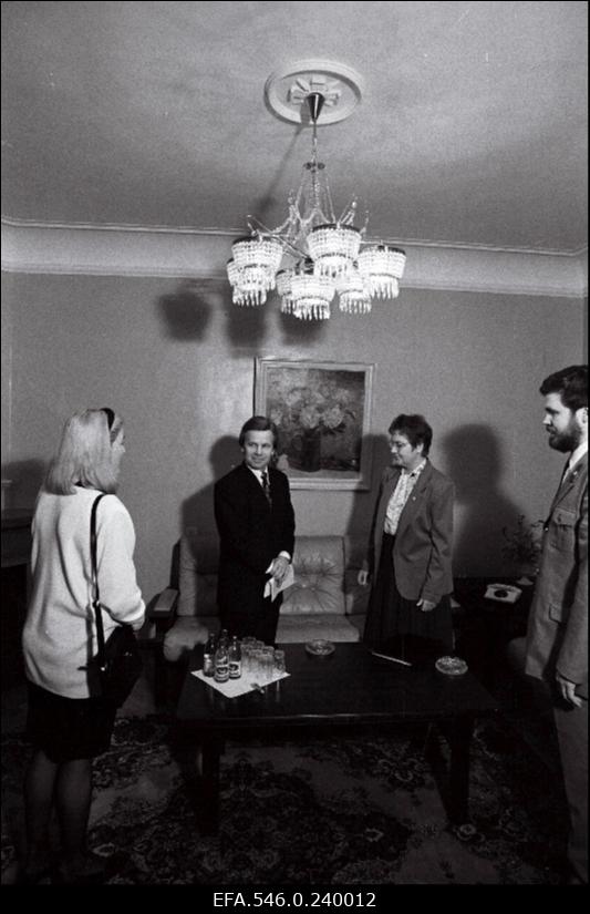 Eesti Piirivalveamet. Siseminister Lagle Parek külastab piirivalveametit. Piirivalveameti peadirektor Andrus Öövel (paremal).