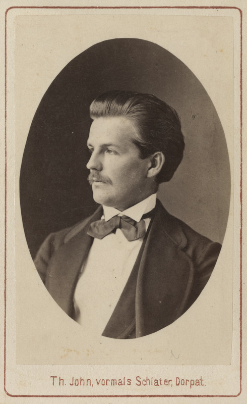 Korporatsioon "Estonia" liige Paul von Gruenewaldt, portreefoto