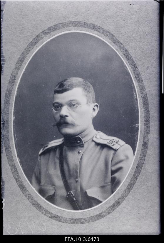 Vene armee 32. Siberi kütipolgupolgu pataljoniülem kapten Ernst Põdder.