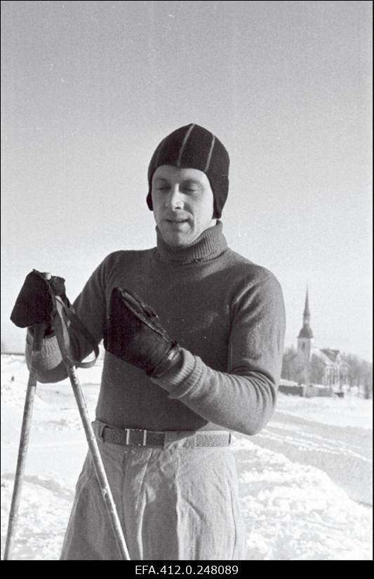 NSV Liidu suusatamise meistrivõistluste ajal Otepääl.