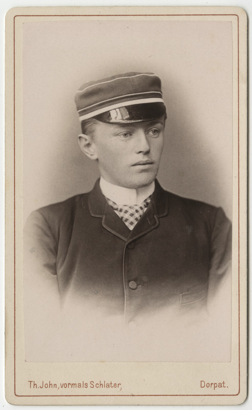 Korporatsiooni "Livonia" liige parun Heimar Nolcken, portreefoto
