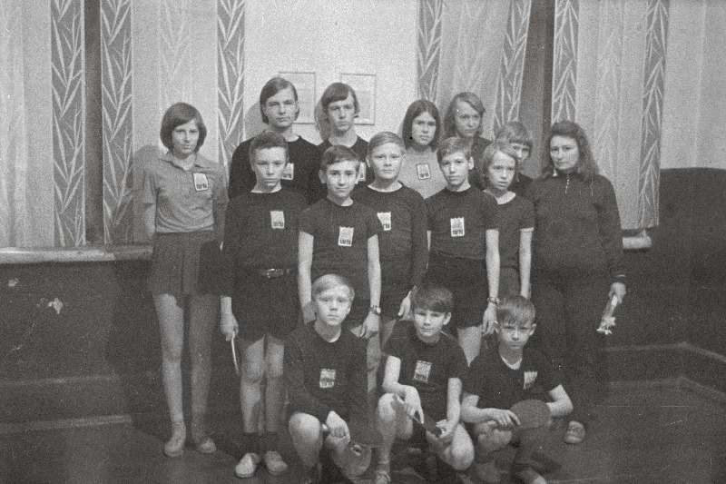 Treener Evelin Lestal koos oma kasvandikega.
