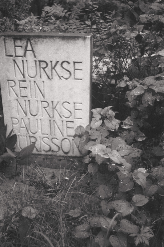 Keeleteadlase Rein Nurkse ja pedagoogi lastekirjanik Lea Nurkse hauakivi Rahumäe kalmistu.