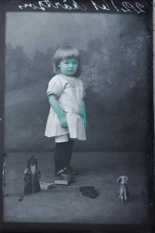 Tüdruk mänguasjadega, (foto tellija Märtson).