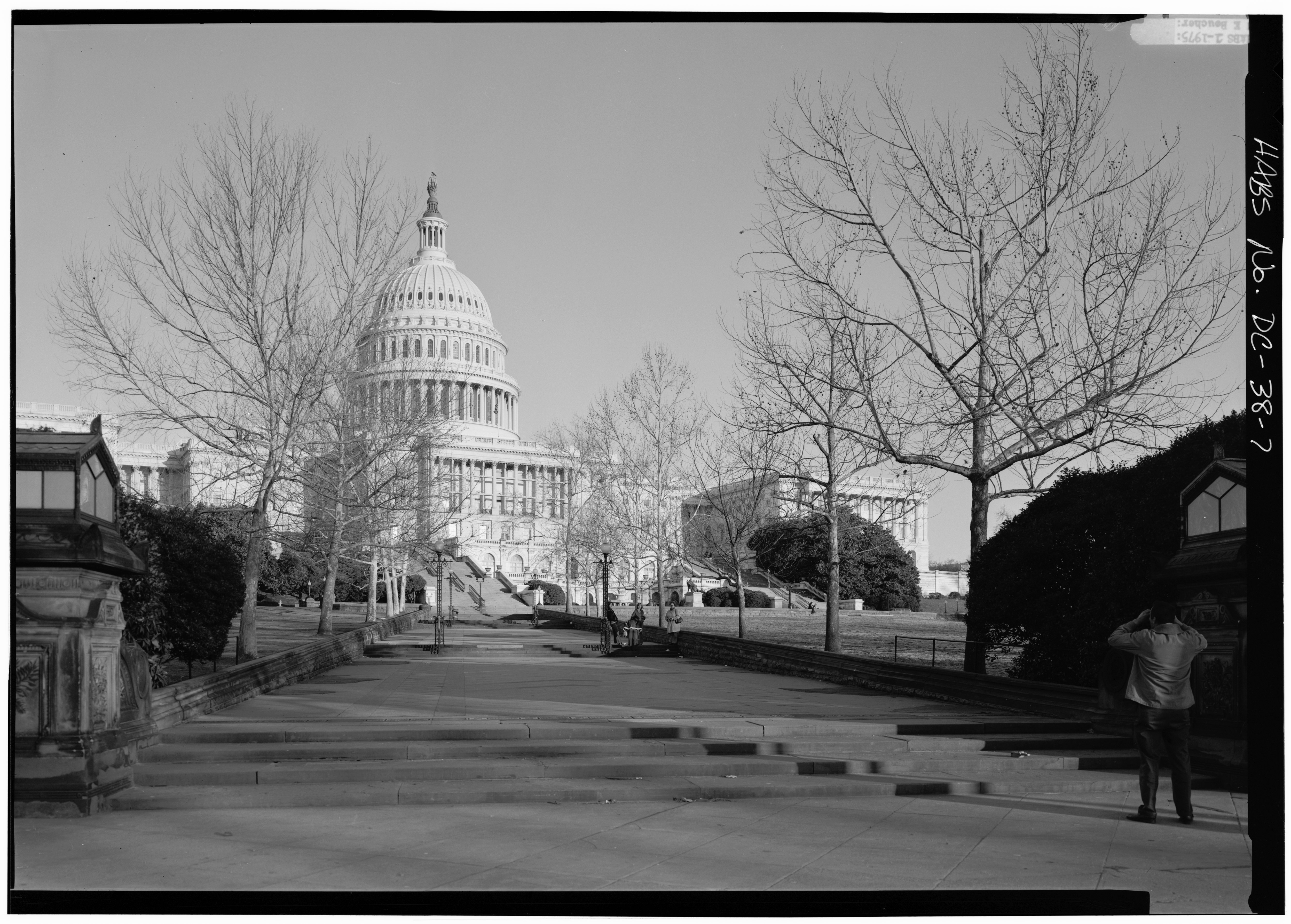 WEST FRONT, FROM ACROSS GROUNDS - U.S. Capitol, Intersection of North, South, and East Capitol Streets and Capitol Mall, Washington, District of Columbia, DC