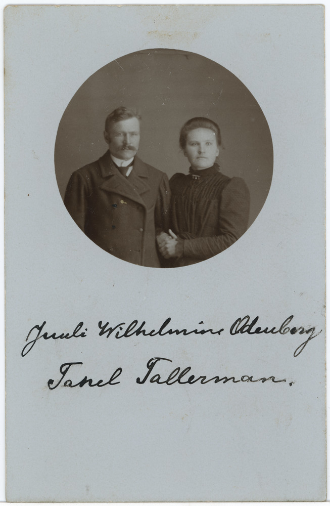 Juuli Wilhelmine Odenbergi ja Tanel Tallermanni laulatuse kutse