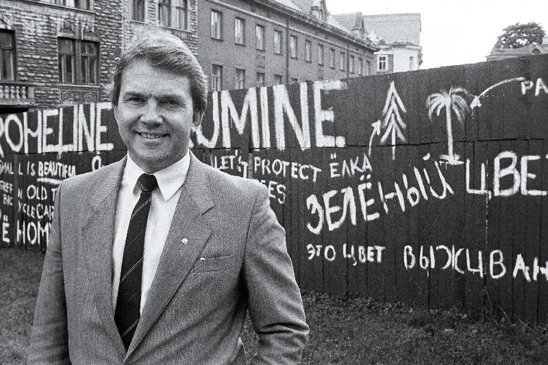 Eestimaa Rohelise Liikumise üks liidreid, teleajakirjanik Juhan Aare.