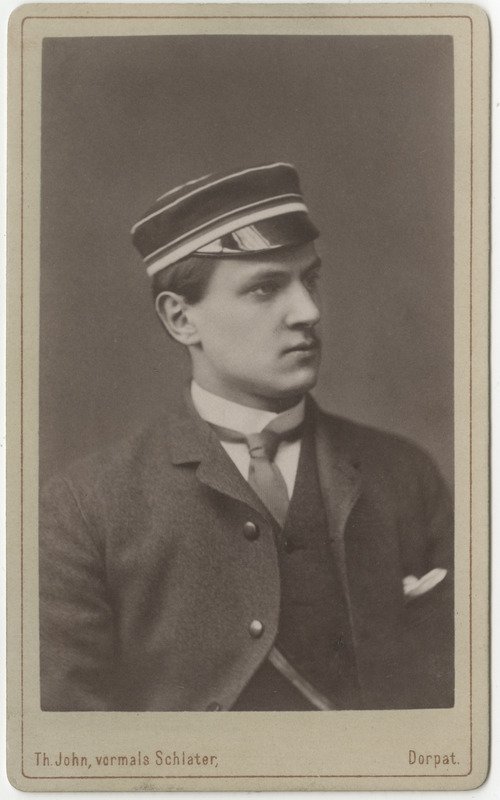 Korporatsioon "Estonia" liige parun Magnus Wrangell, portreefoto