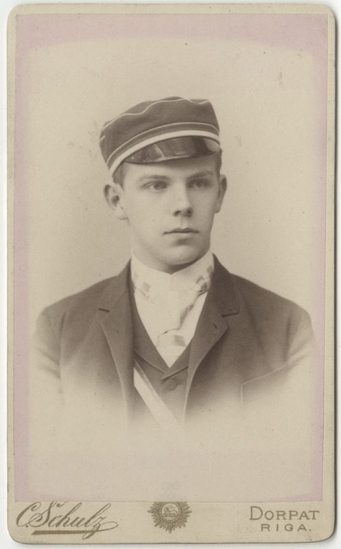 Korporatsioon "Estonia" liige Gerhard von zur Mühlen, portreefoto