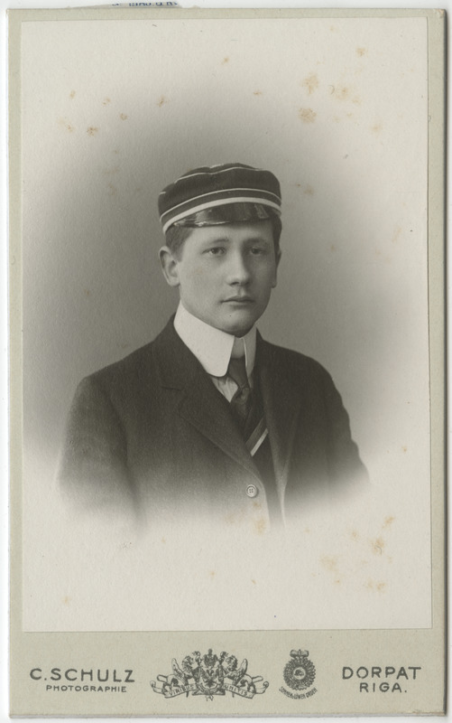 Korporatsiooni "Livonia" liige Walter von Roth, portreefoto