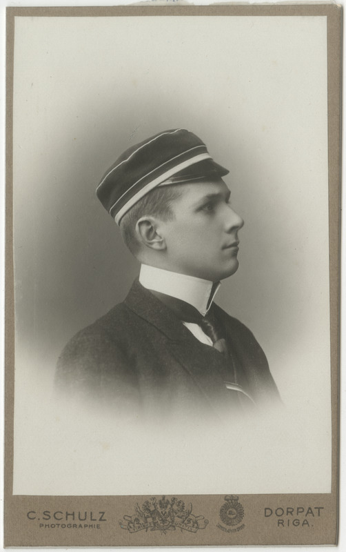 Korporatsioon "Estonia" liige Valerio von Gruenewaldt, portreefoto