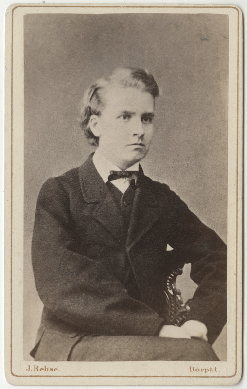 Korporatsioon "Estonia" liige Frommhold von Kuegelgen, portreefoto