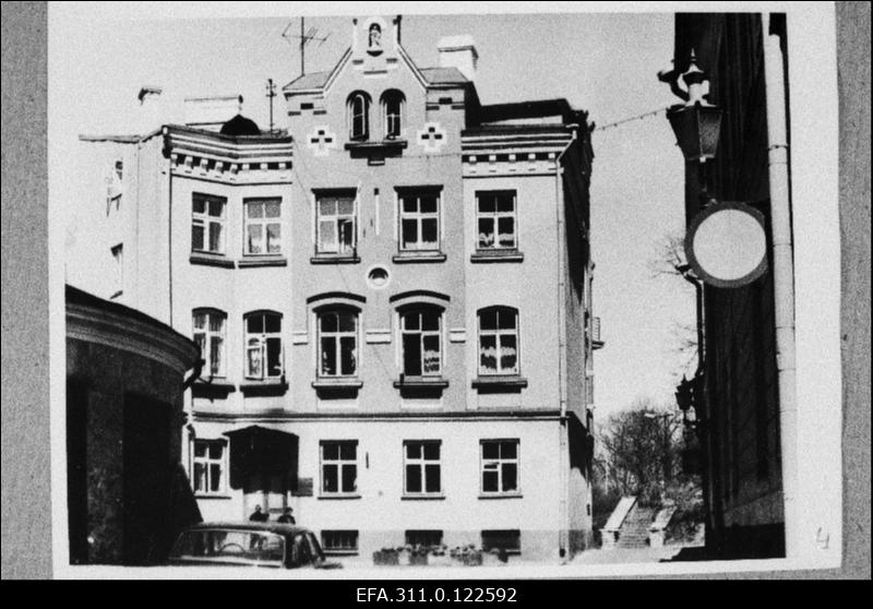 Vaade hoonele Tallinnas Laia tänava lõpus, kus toimus 1985.a. vanalinna päevade pressikonverents.