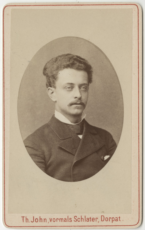 Korporatsioon "Estonia" liige Konstantin von Bremen, portreefoto