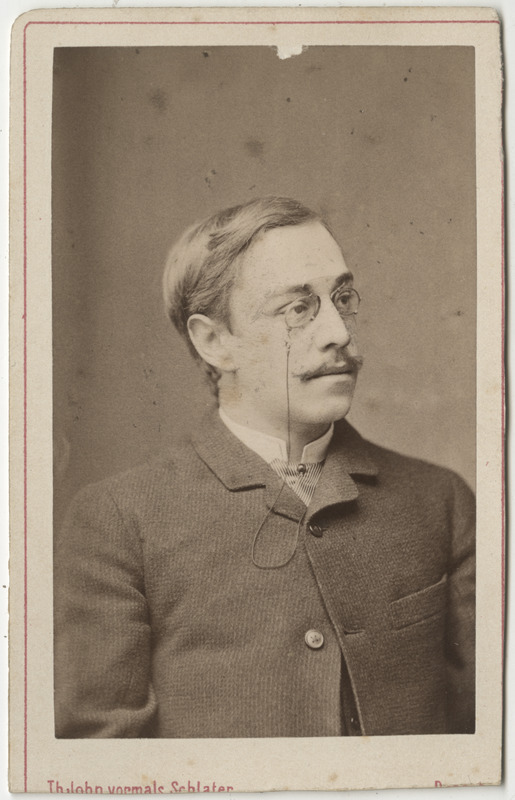 Korporatsioon "Estonia" liige parun Alexander Rosen, portreefoto