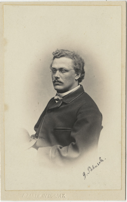 Korporatsioon "Estonia" vilistlane Gerhard Pahnsch, portreefoto