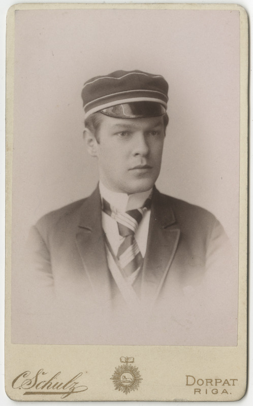 Korporatsioon "Estonia" liige Ottomar Nerling, portreefoto