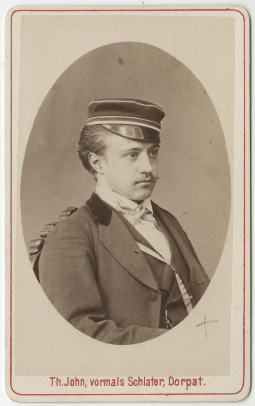 Korporatsioon "Estonia" liige Arthur von Ruckteschell, portreefoto