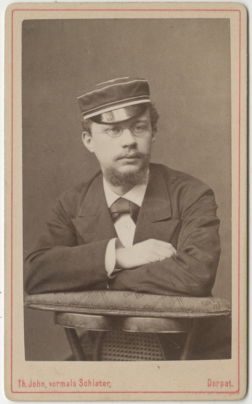 Korporatsioon "Estonia" liige Friedrich Ottho, portreefoto