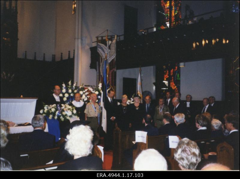 Ernst Jaaksoni matusetalitlus New Yorgi Immanueli Luteri kirikus.