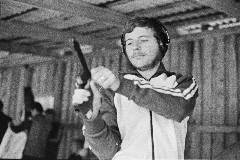 NSV Liidu rahvaste VIII suvespartakiaadil olümpia- kiirlaskmises hõbemedali võitnud Neeme Pajusaar.